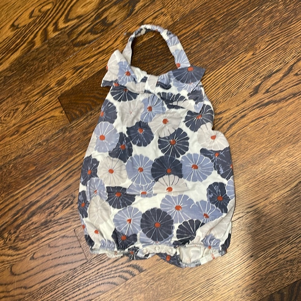 Kate Quinn 3-6 month halter bubble romper